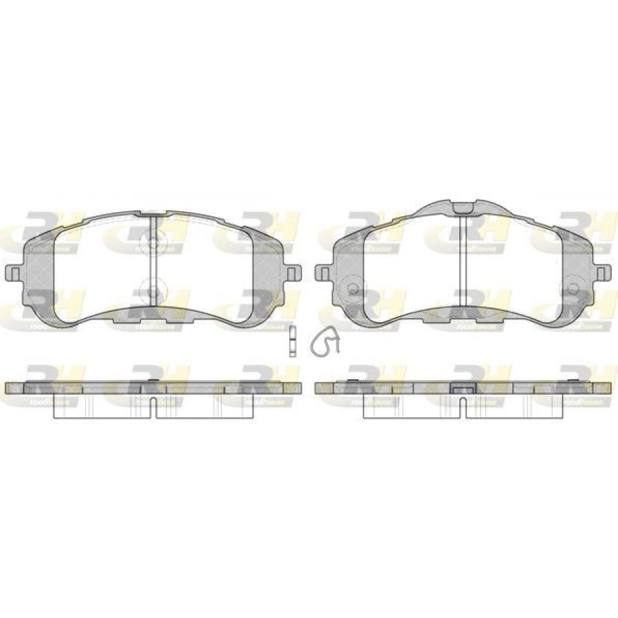 FREN BALATASI ARKA C4 PİCASSO II C4 GRAND PİCASSO II 1.6 VTİ 1.6 THP 13 308 FREN DİSKİ ÇAPI 268MM İÇİN