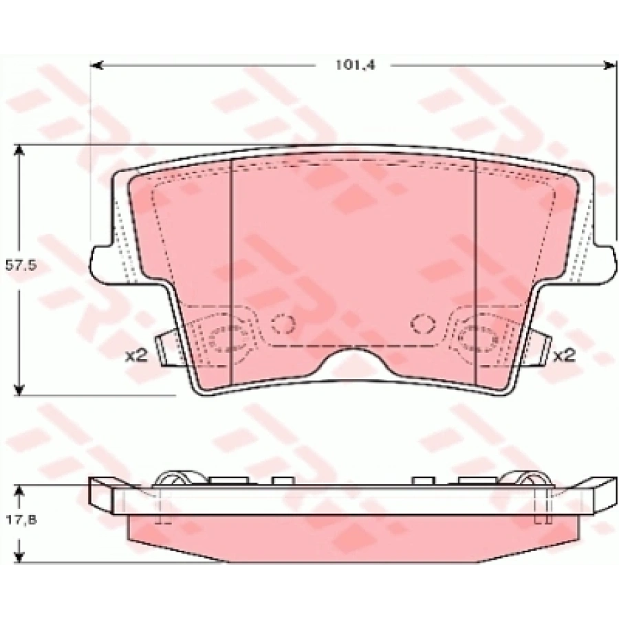 FREN BALATASI ARKA CHREYSLER 300 C BM 03-