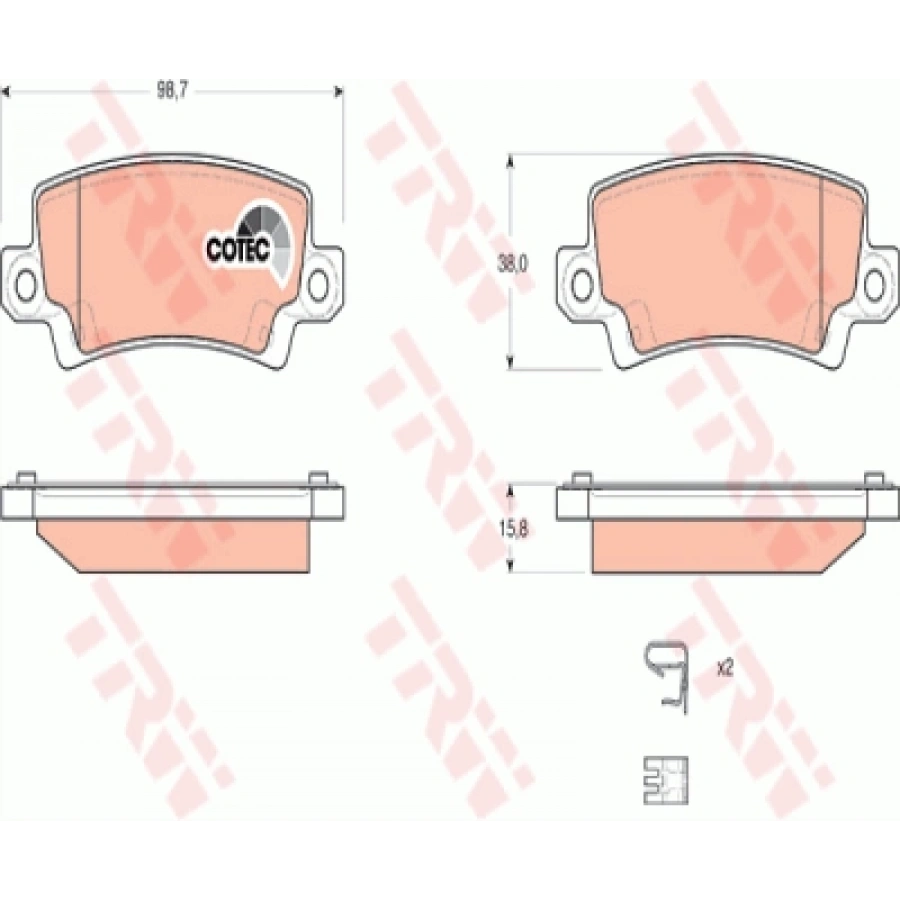 FREN BALATASI ARKA . COROLLA (E12) 1.4:1.6:1.4 D4D 02-06