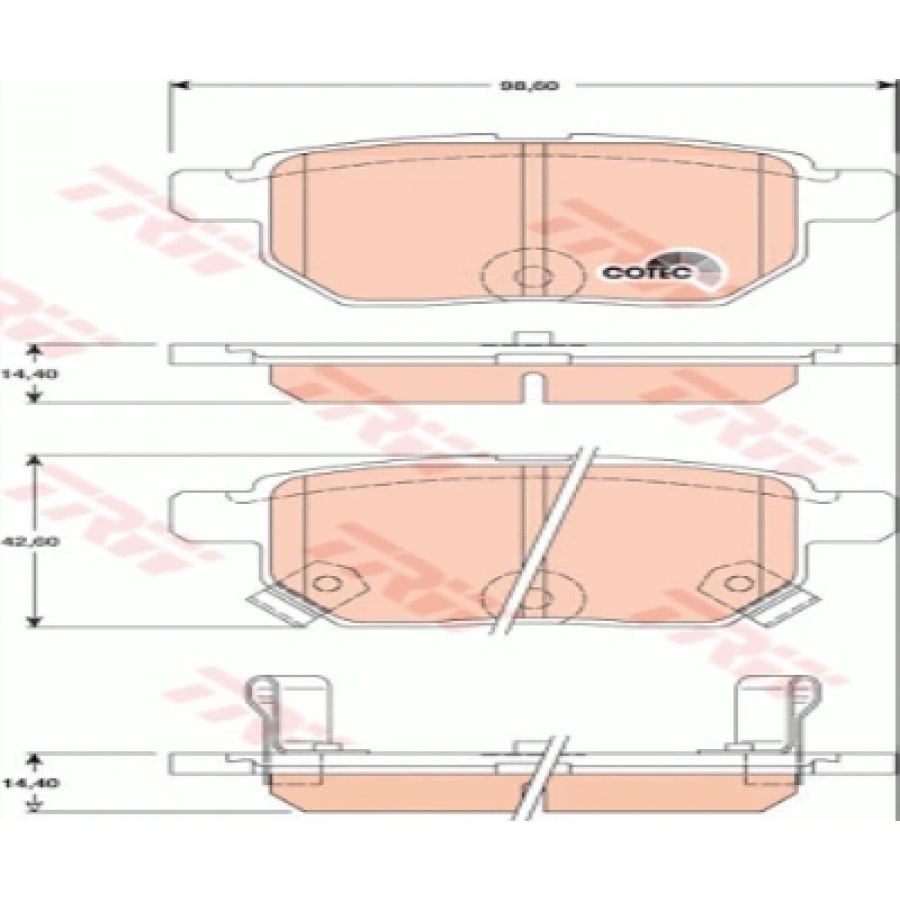 FREN BALATASI ARKA . COROLLA (E15) 1.33:1.6 07-12
