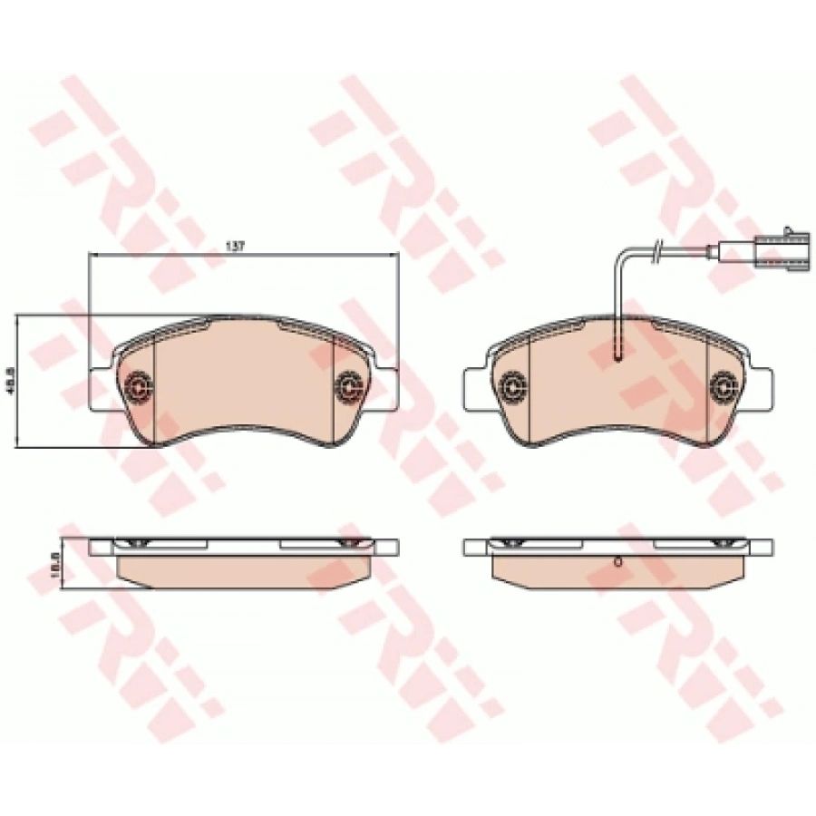 FREN BALATASI ARKA DISK FISLI DUCATO III IV /JUMPER III IV /BOXER III IV BM 07-