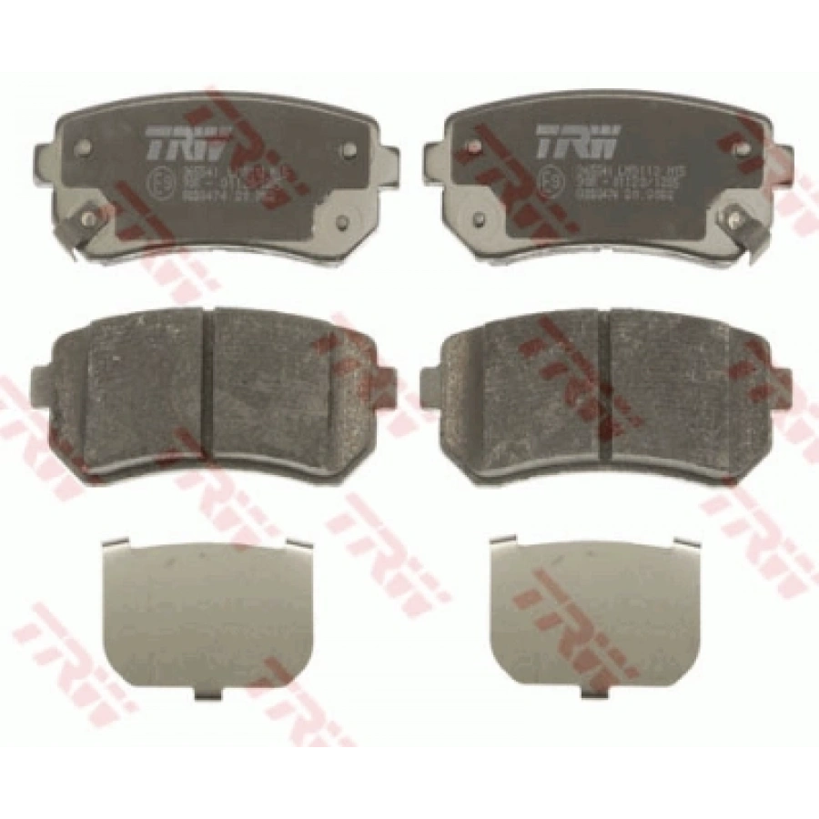 FREN BALATASI ARKA DISK : GDB3474 : 583021YA50 - 583022YA50 - 583021HA00 - 58302D7A00 ACCENT ERA/I20/I30/IX35/TUCSON/SPORTAGE BENZIN-DIZEL 2006-