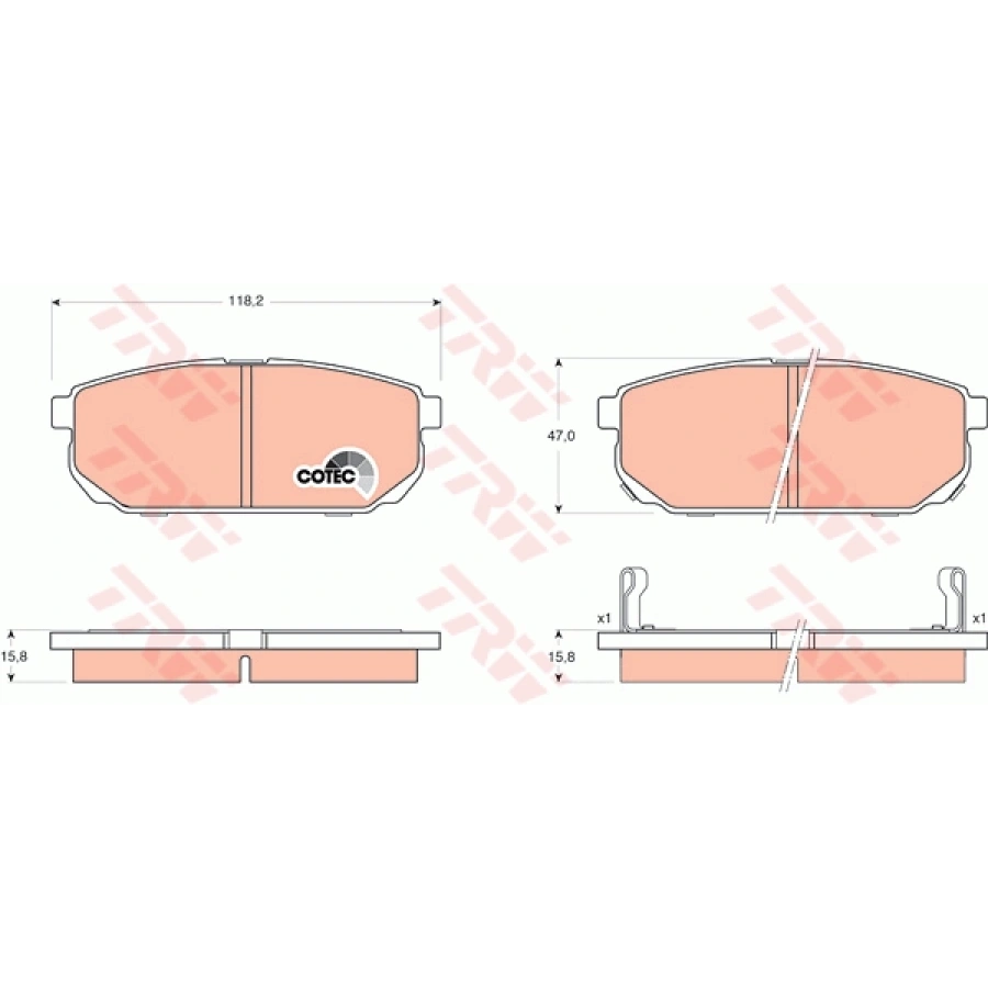 FREN BALATASI ARKA DISK SORENTO BENZIN-DIZEL 2002-