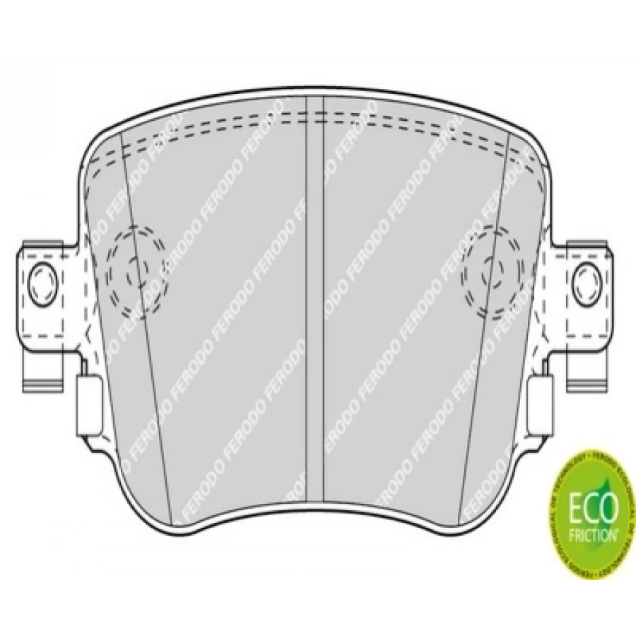 FREN BALATASI ARKA GDB2042 / 2511001 CADDY-SHARAN-A1-Q3 BM 15-