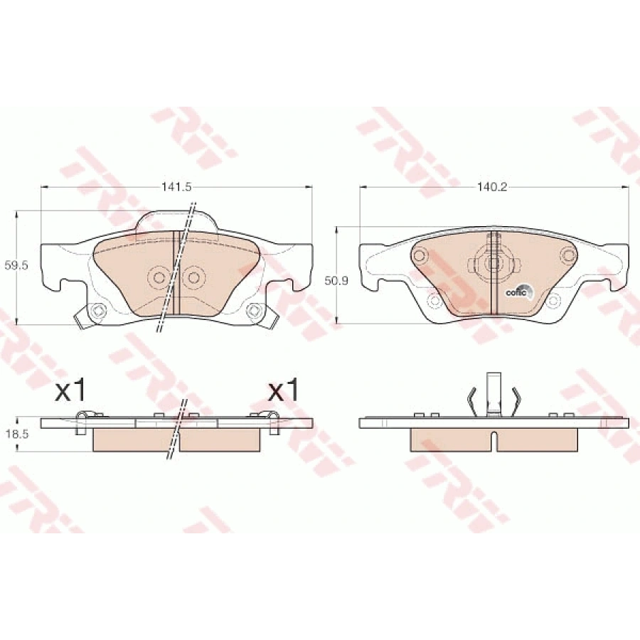 FREN BALATASI ARKA GRAND CHEROKEE IV/CHRYSLER 3,6-5,7 09-