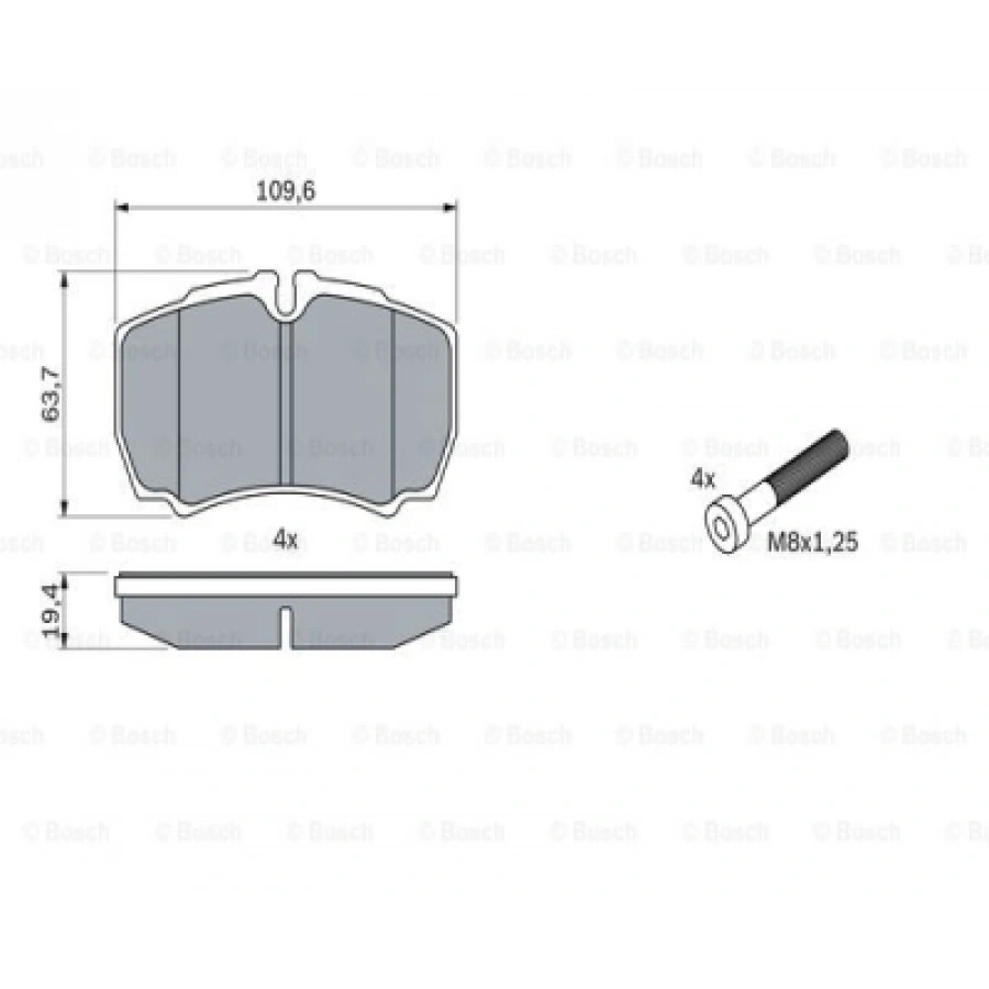 FREN BALATASI ARKA IVECO DAILY-FORD TRANSIT V347 ÇIFT TEKER 3,2 200 PS 06-