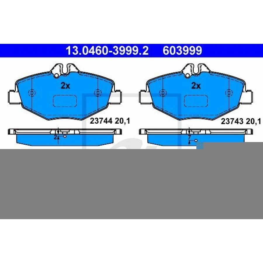 FREN BALATASI ARKA MERCEDES E CLASS W211 S211 E55-E320-E500 02>08-S-CLASS W220-W221 C216 S55-S63-S65 S600-CL500-CL600 01>SL R230 01>SLK R171 5.4CC 04>11