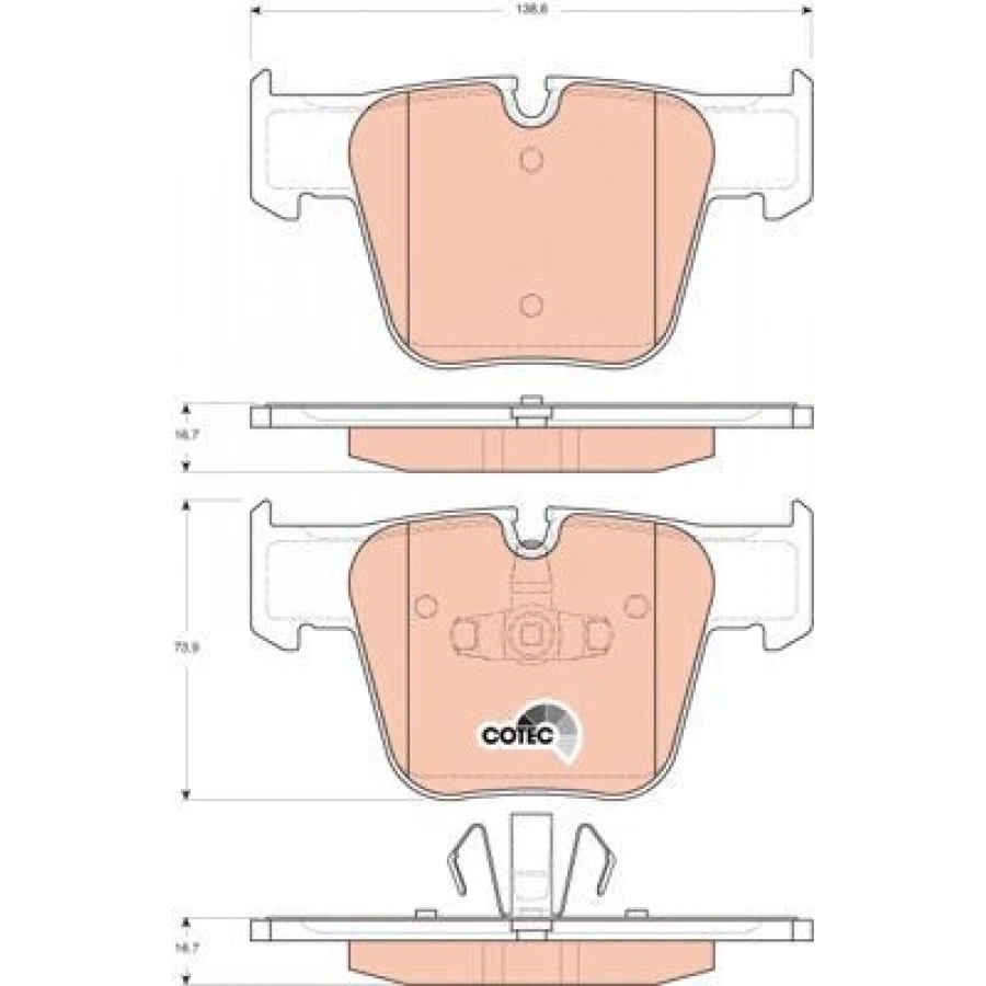 FREN BALATASI ARKA MERCEDES S SERIS W211 0611 W220 S65 AMG 01 05 C216 0611