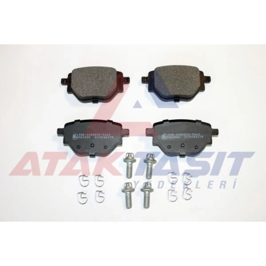 FREN BALATASI ARKA PEUGEOT 208 II - 2008 II 1.2 PureTech - 1.5 BlueHDI 2019- / OPEL CORSA F 1.2 - 1.5 D 2019- / CITROEN C4 X