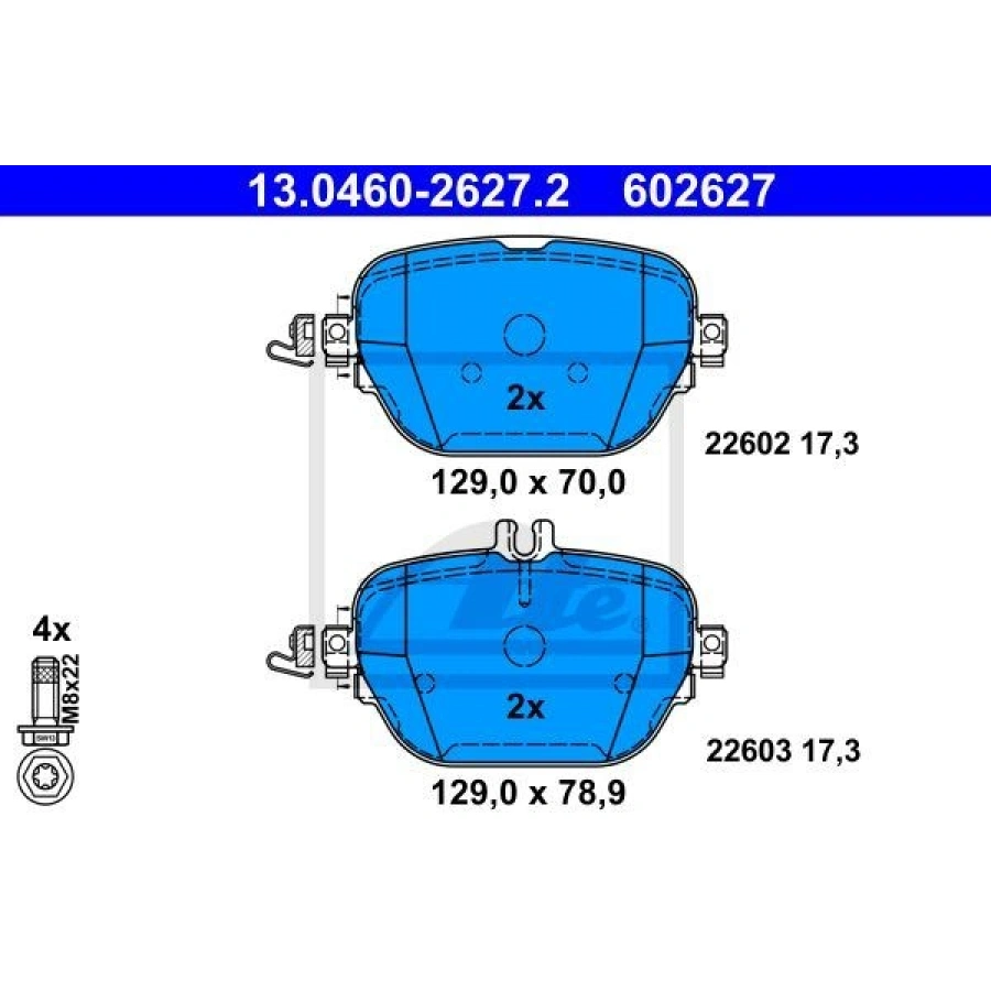 FREN BALATASI ARKA RANGE ROVER III LM 4.4 5.0 V8 09 0912 RANGE ROVER SPORT LS 5.0 V8 09 09