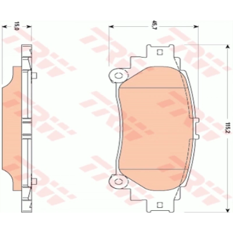 FREN BALATASI ARKA . RX (L1) 3.5 24V 09-15