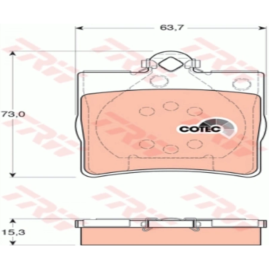 FREN BALATASI ARKA UFAK TEK PIMLI W202-203-210 BM- 96-10
