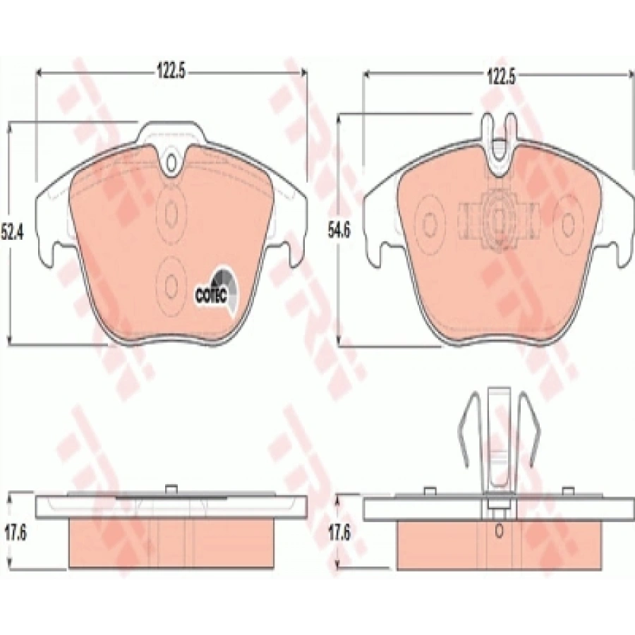 FREN BALATASI ARKA X204 GLK BM 09-14