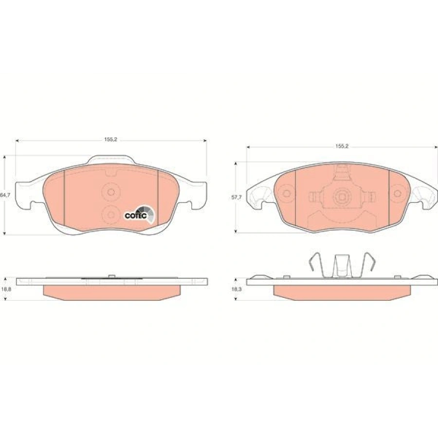 FREN BALATASI ARKA XANTIA 1.6 1.8 2.0 9398 XM 2.0 2.1D 2.5 3.0 89-00