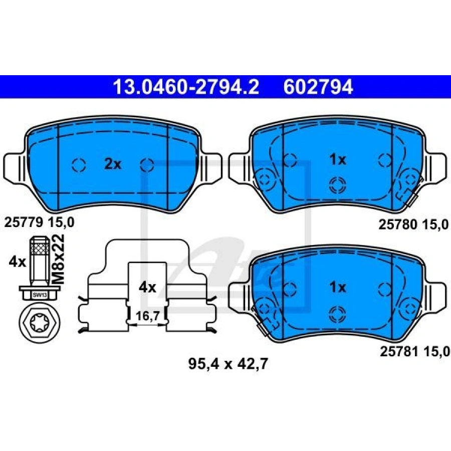 FREN BALATASI AUDİ A4-A5-A6 ARKA BALATA 2019