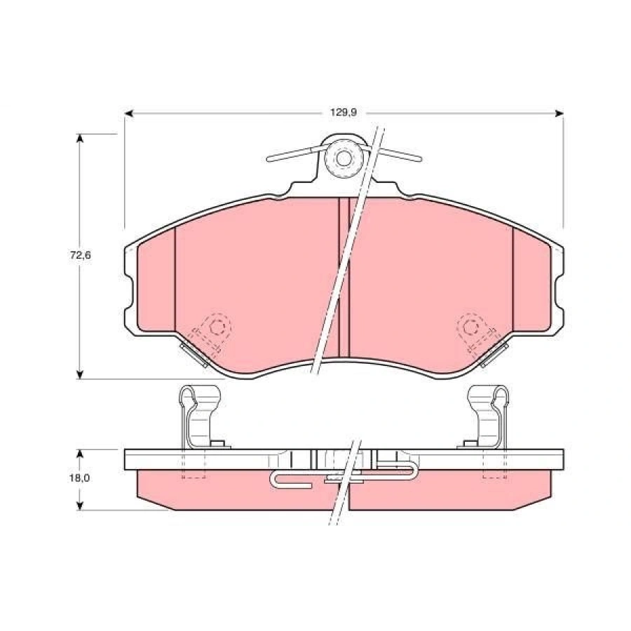 FREN BALATASI ÖN 132 MM ELANTRA 15