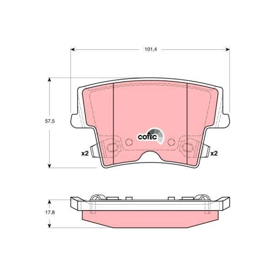 FREN BALATASI ÖN 140MM RX 300 350 400 03 TAMİR TAKIM KİT