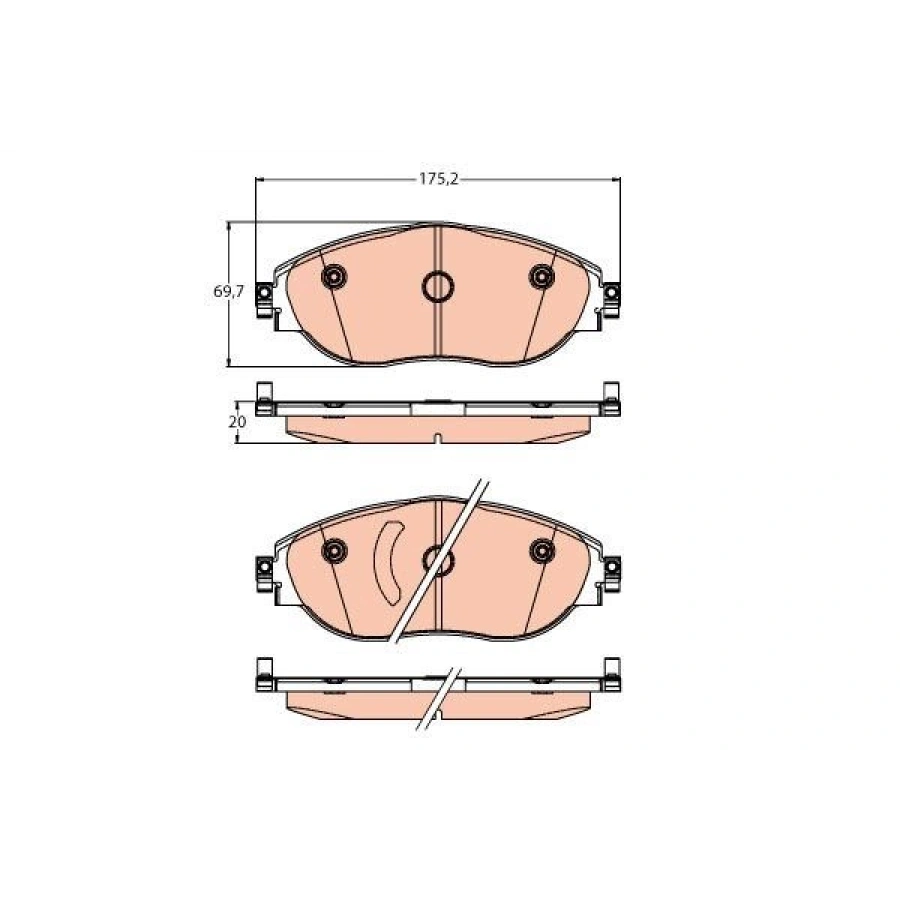 FREN BALATASI ÖN 180MM EXPERT IV TRAVELLER 2.0 HDI