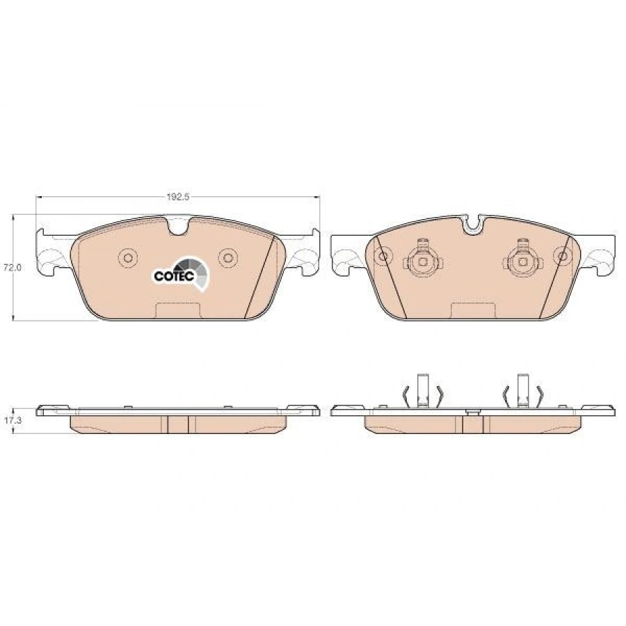 FREN BALATASI ÖN 189 MM W213 S213 C253 17