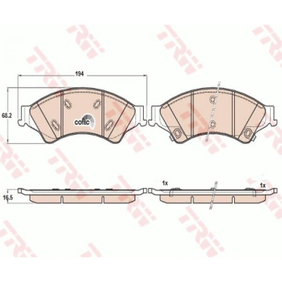 FREN BALATASI ÖN 4X2/4X4/UCYR3323ZA RANGER/MAZDA BM 11-