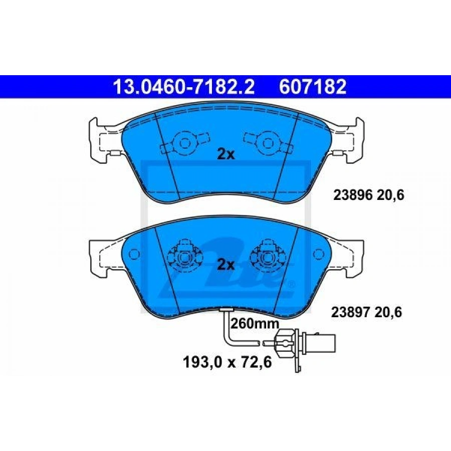 FREN BALATASI ÖN A6 1.8 2.8 2.0 3.0 1114 A7 SPORTBACK 2.8 3.0 10 10 14 1LL PR NUMARASI İÇİN