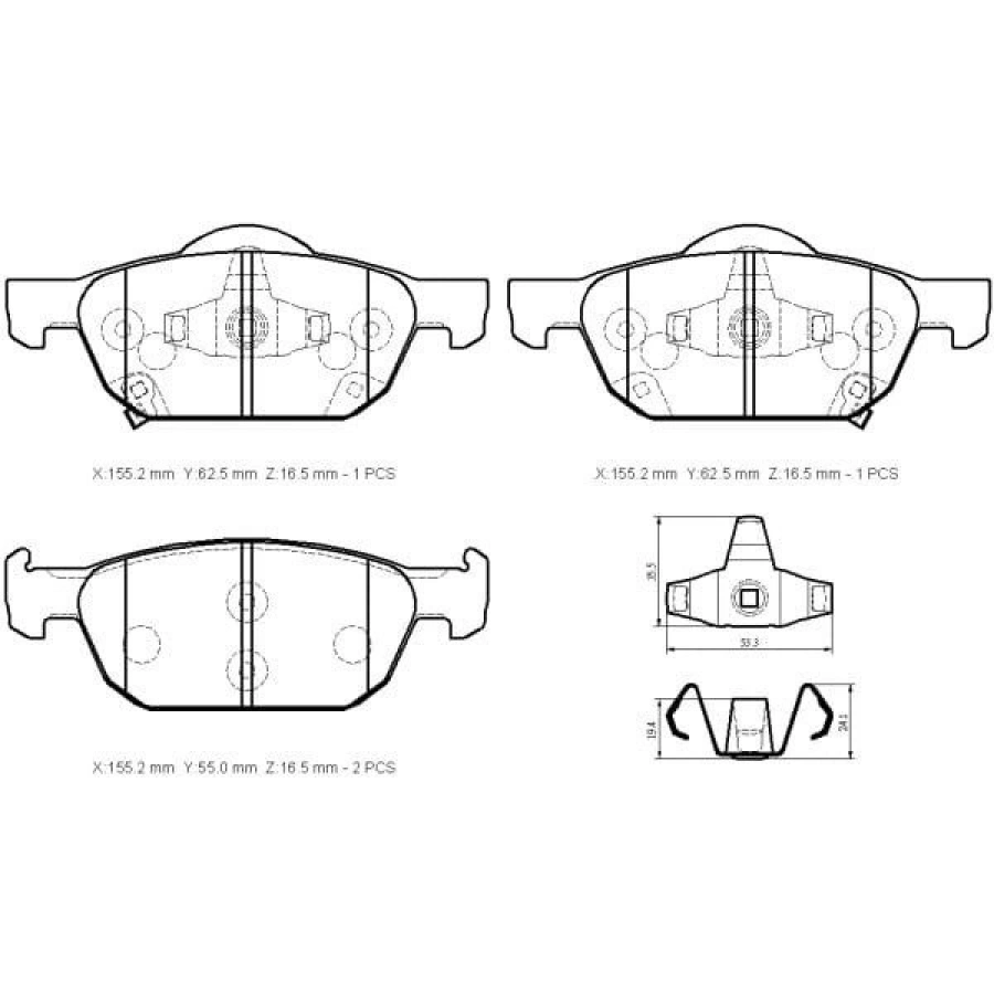 FREN BALATASI ÖN ACCORD (CU) 2.0 09-15
