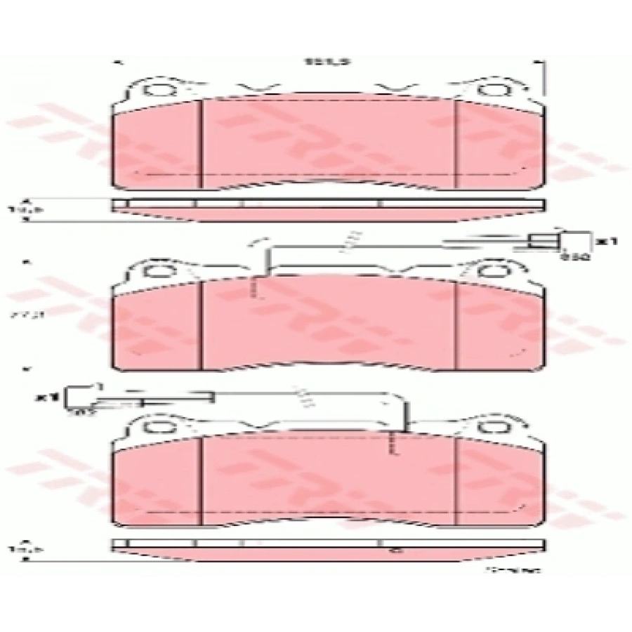 FREN BALATASI ÖN ALFA ROMEO 147-156-166 2,0-2,4-3,2 00-10