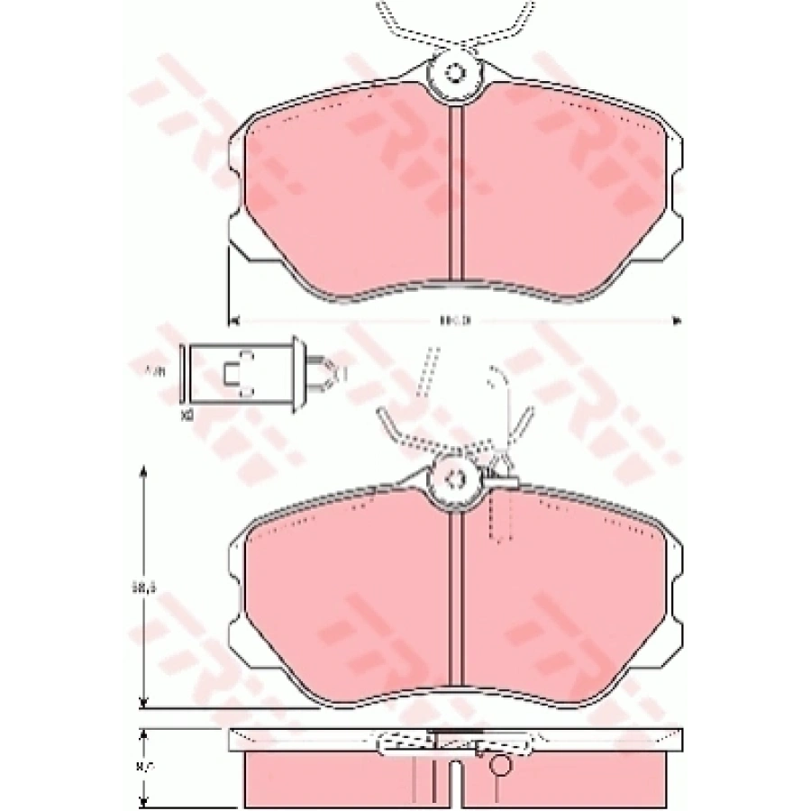 FREN BALATASI ON ALFA ROMEO 164 1987 - 1998 - 97-00