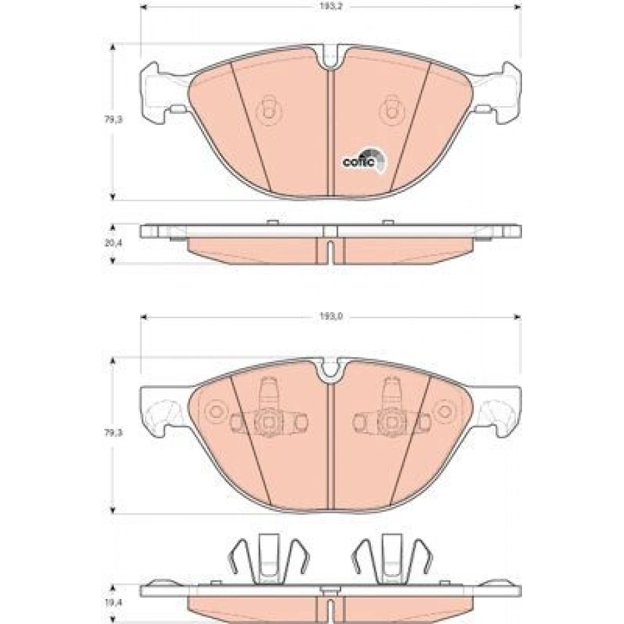 FREN BALATASI ÖN BMW X5 E70 M 0912 F15 F85 X5 13 E71 F16 F86 X6 14