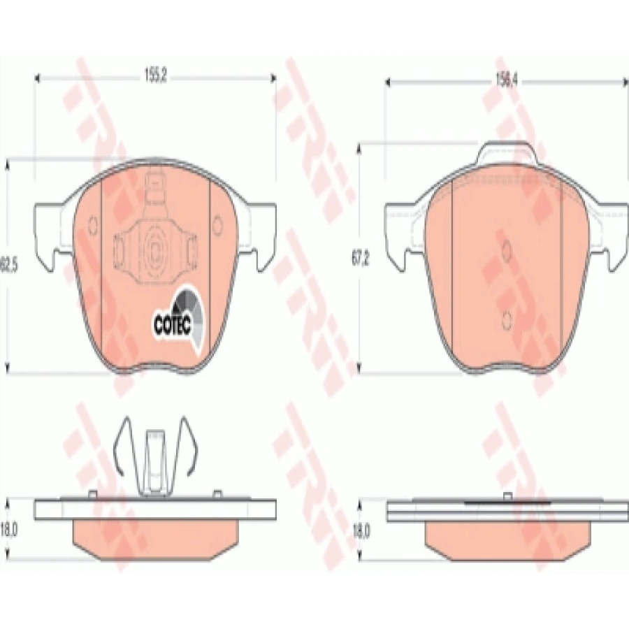 FREN BALATASI ÖN BPYK3323ZA9C/30683554 FOCUS/KUGA/S60/MAZDA 3 BM 03-