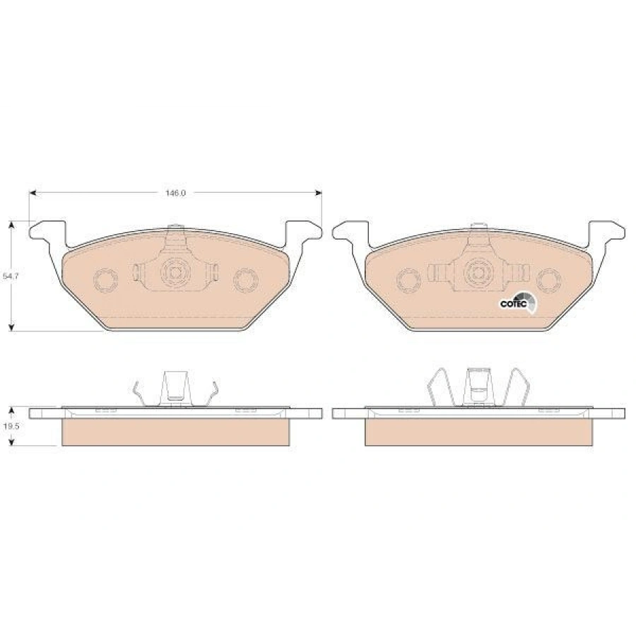 FREN BALATASI ÖN CADDY PASSAT GOLF VII A3 LEON OCTAVIA 13