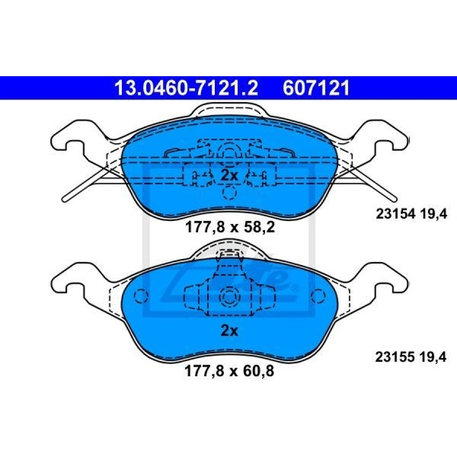 FREN BALATASI ÖN FOCUS III FOCUS III TOURNİER 2.0 ST 12 KUGA II 1.6 ECOBOOST 4×4 2.0 TDCI 13