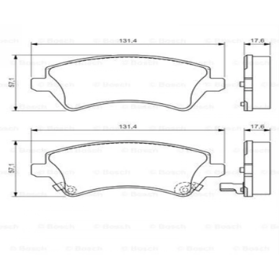 FREN BALATASI ÖN COROLLA (E12) 1.4:1.6:1.4 D4D 02-06