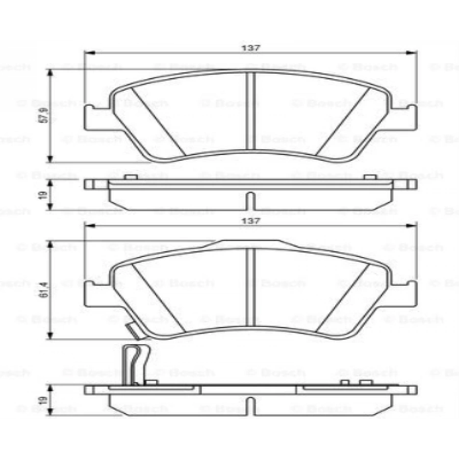 FREN BALATASI ÖN . COROLLA (E15) : AURIS (E15) 07-12 1.4 D4D 07-12