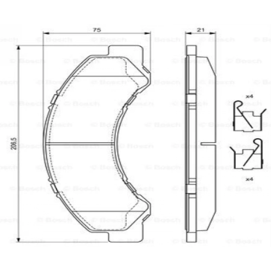 FREN BALATASI ÖN . DYNA (U4) 4.0 D 07-12