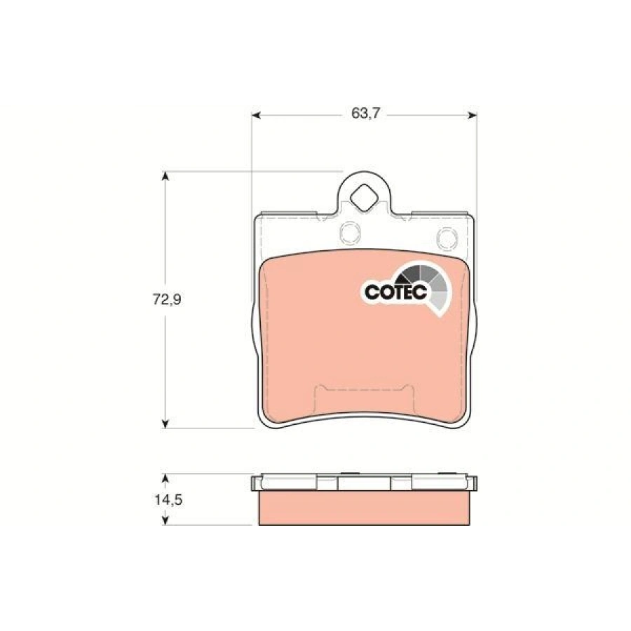 FREN BALATASI ÖN FİŞLİ MERCEDES W163 ML230 12 98 ML270 8 99 ML320 12 98 ML430 9899