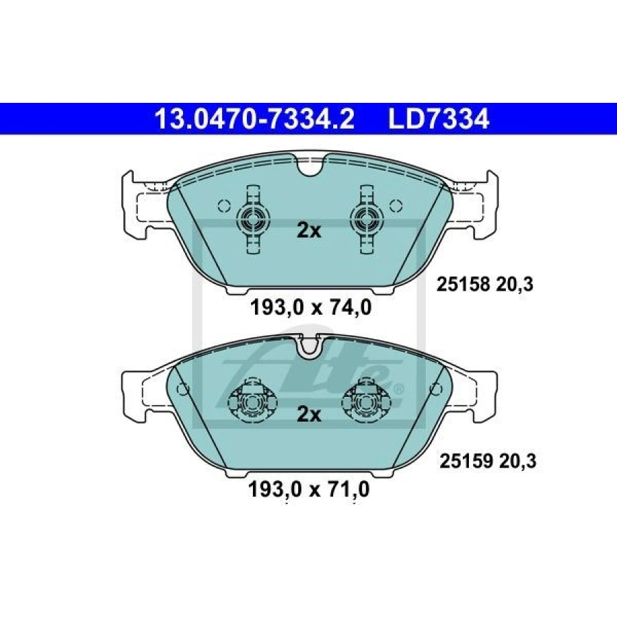 FREN BALATASI ÖN FORD FIESTA VII COURIER V-769 17>