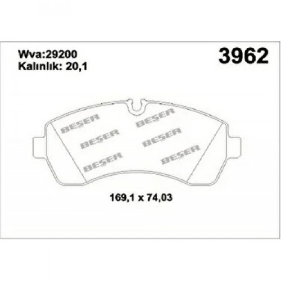 FREN BALATASI ÖN FVR1038 LT-SPRINTER BM 95-06