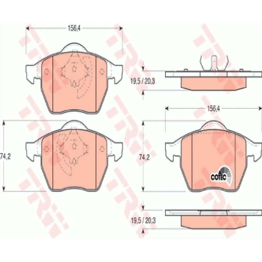FREN BALATASI ÖN GDB1200 PASSAT-A4 BM 97-00