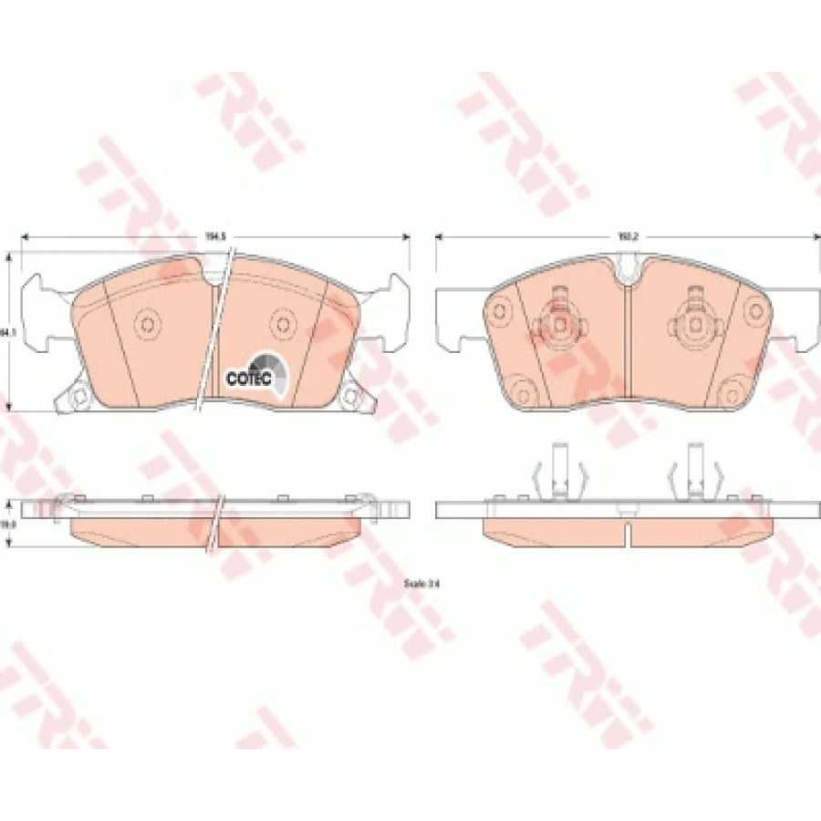 FREN BALATASI ÖN GRAND CHEROKEE/JEEP/CHRYSLER BM 01-