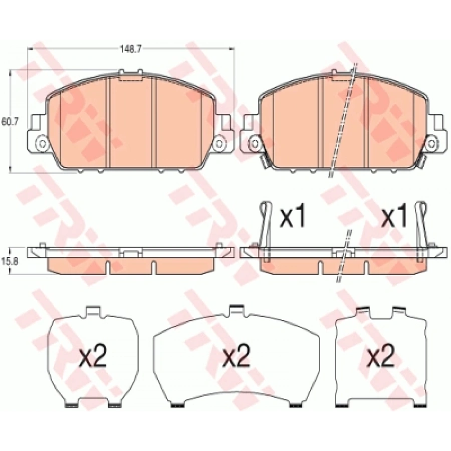 FREN BALATASI ÖN . HRV (RU) 1.5:1.6 i-DTEC 15-