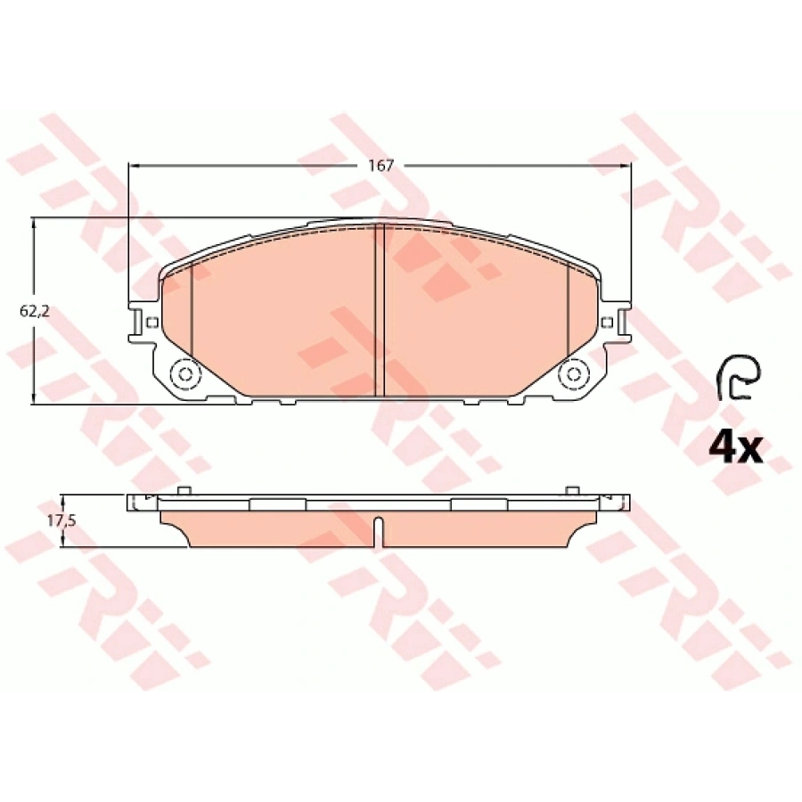 FREN BALATASI ÖN JEEP-GRAND CHEROKEE KL 2,0-3,2 13-