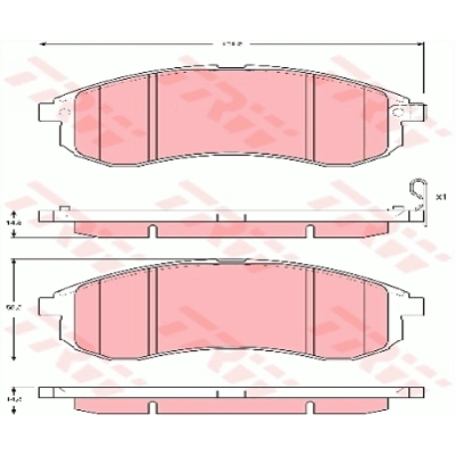FREN BALATASI ÖN . L200 (K74) 2.5 TD 02-05