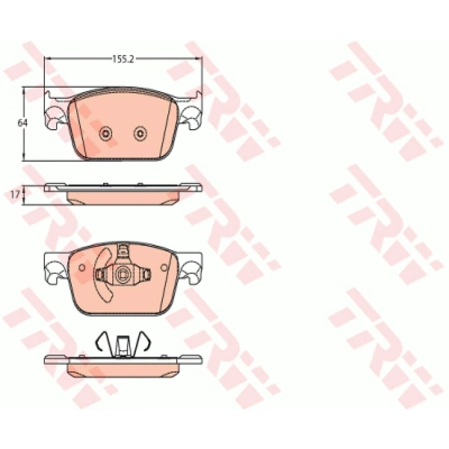 FREN BALATASI ÖN LP3219 / GDB2127 A4-A5 BM 15-