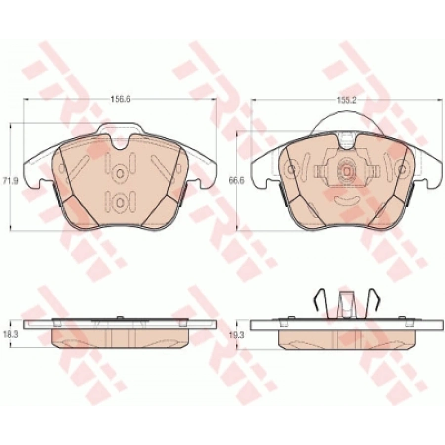 FREN BALATASI ÖN LR-004936/30793107 MONDEO/LAND ROVER/S60 BM 07-