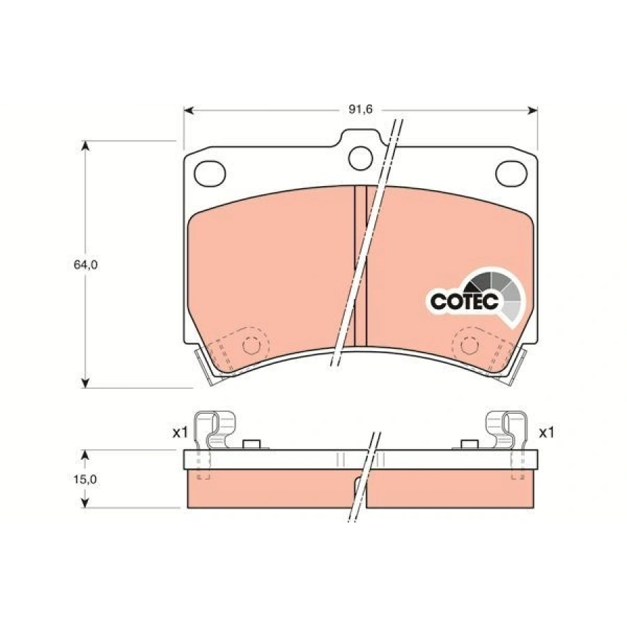 FREN BALATASI ÖN MAZDA 626 1.6 1.8 2.0 9197