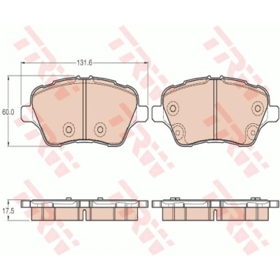 FREN BALATASI ÖN (MEAY1J 2K021 AA) B-MAX/ TOURNEO COURIER BM 12-