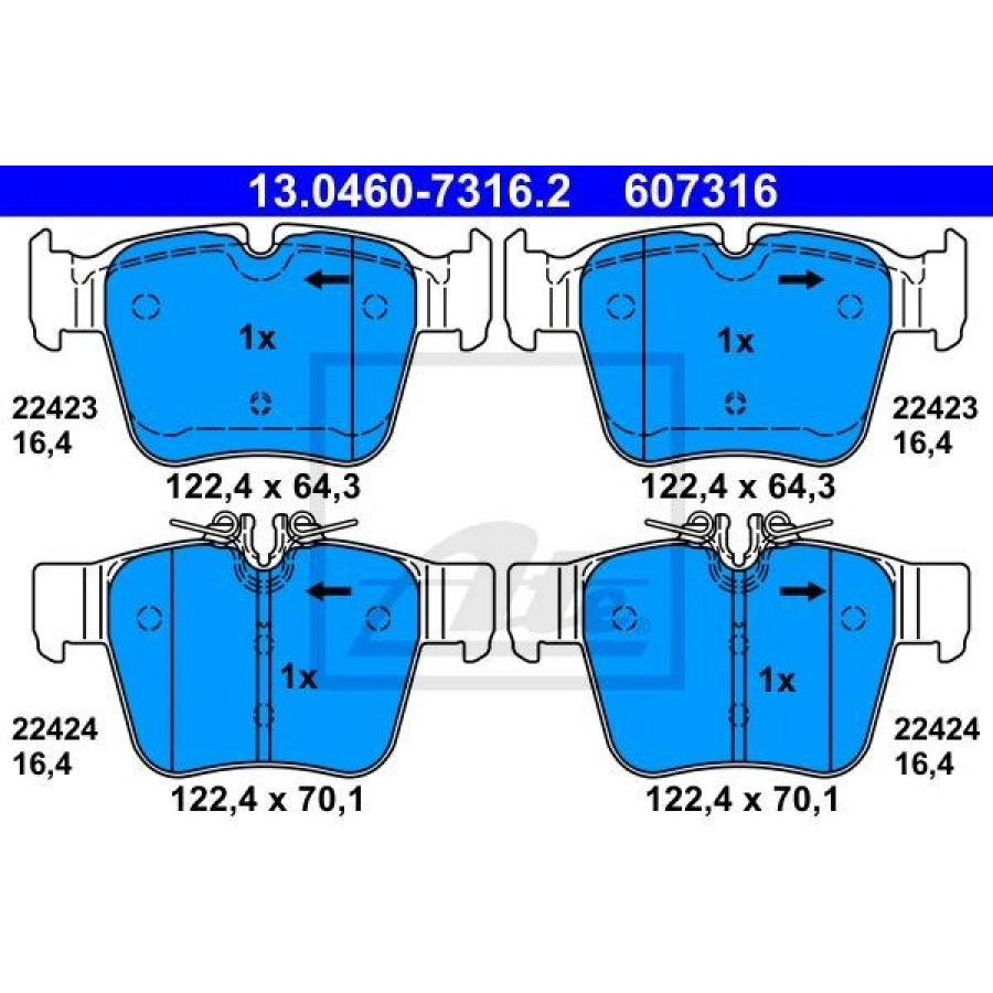 FREN BALATASI ÖN MERCEDES W164 M SERISI ML63 06 W251 V251 R 63 06