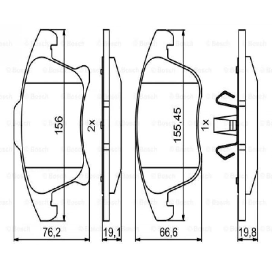 FREN BALATASI ÖN MONDEO/S-MAX/GALAXY BM 14-