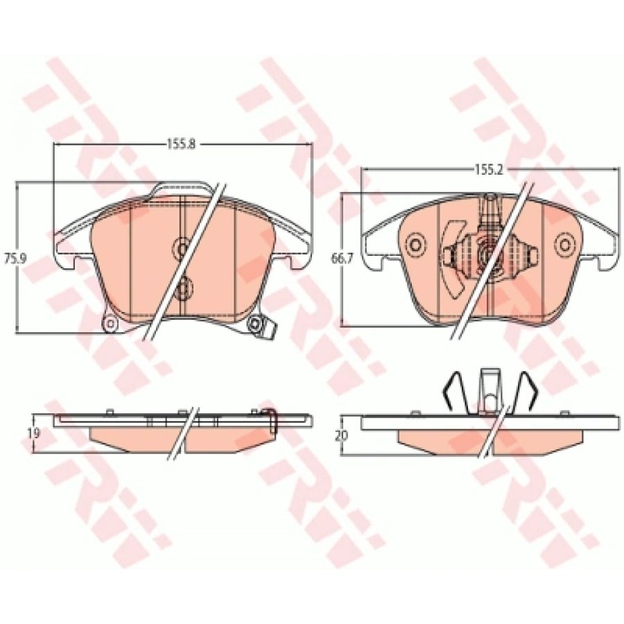 FREN BALATASI ÖN MONDEO/S-MAX/GALAXY BM 14-
